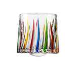 Hand-Drawn Rotating Glass Cups – Multi-Purpose Nordic Style Whiskey Glasses (270ml)