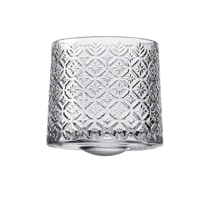 Hand-Drawn Rotating Glass Cups – Multi-Purpose Nordic Style Whiskey Glasses (270ml)