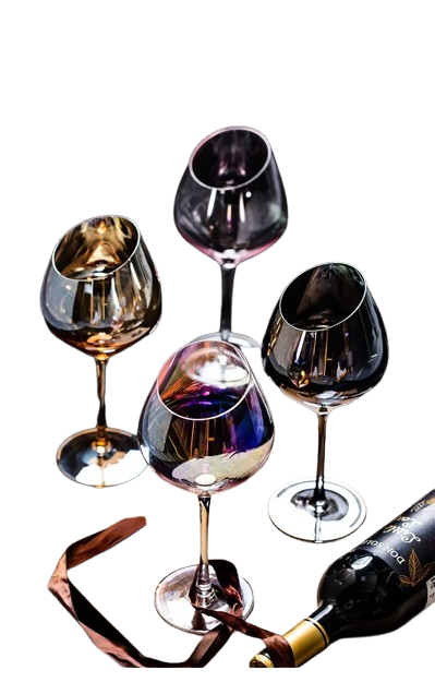Creative Bevel Champagne Wine Glass Cups Crystal Transparent Goblet Colored Glasses Nordic Ins Style Color Changing Wine Cup
