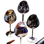 Creative Bevel Champagne Wine Glass Cups Crystal Transparent Goblet Colored Glasses Nordic Ins Style Color Changing Wine Cup