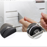 3-in-1 Wall Kitchen Roll Holder with Upgraded Magnetic Suction Cup – Perfect for Foil, Cling Film & Aluminum Foil Dispensing