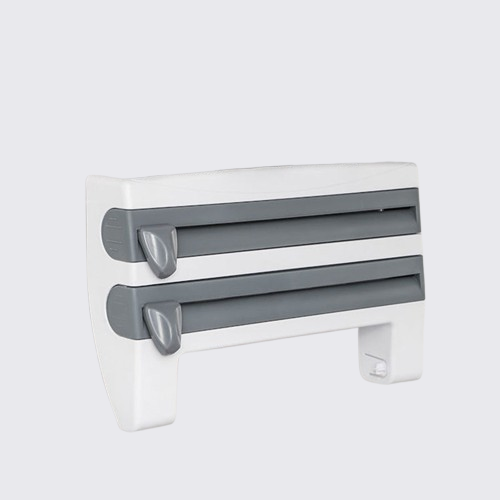 3-in-1 Wall Kitchen Roll Holder with Upgraded Magnetic Suction Cup – Perfect for Foil, Cling Film & Aluminum Foil Dispensing
