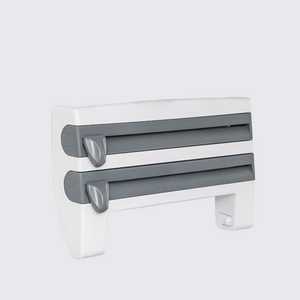 3-in-1 Wall Kitchen Roll Holder with Upgraded Magnetic Suction Cup – Perfect for Foil, Cling Film & Aluminum Foil Dispensing