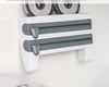 3-in-1 Wall Kitchen Roll Holder with Upgraded Magnetic Suction Cup – Perfect for Foil, Cling Film & Aluminum Foil Dispensing