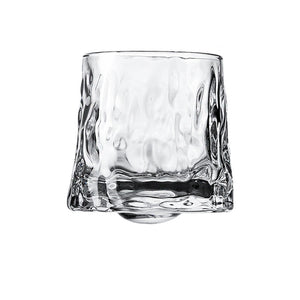 Hand-Drawn Rotating Glass Cups – Multi-Purpose Nordic Style Whiskey Glasses (270ml)