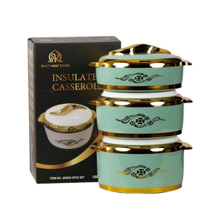 3-Piece Insulated Food Container Set (1.5L, 2L, 2.5L) - Ideal for Ramadan Celebrations, Weddings, Family Gatherings & More