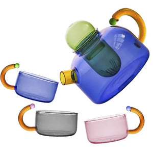 Creative Heat Resistant Glass Teapot Pitcher – Durable Household Teaware for Tea Sets and Kettles
