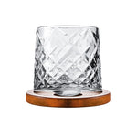 Hand-Drawn Rotating Glass Cups – Multi-Purpose Nordic Style Whiskey Glasses (270ml)