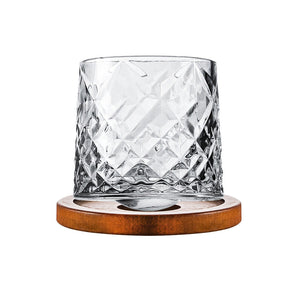 Hand-Drawn Rotating Glass Cups – Multi-Purpose Nordic Style Whiskey Glasses (270ml)