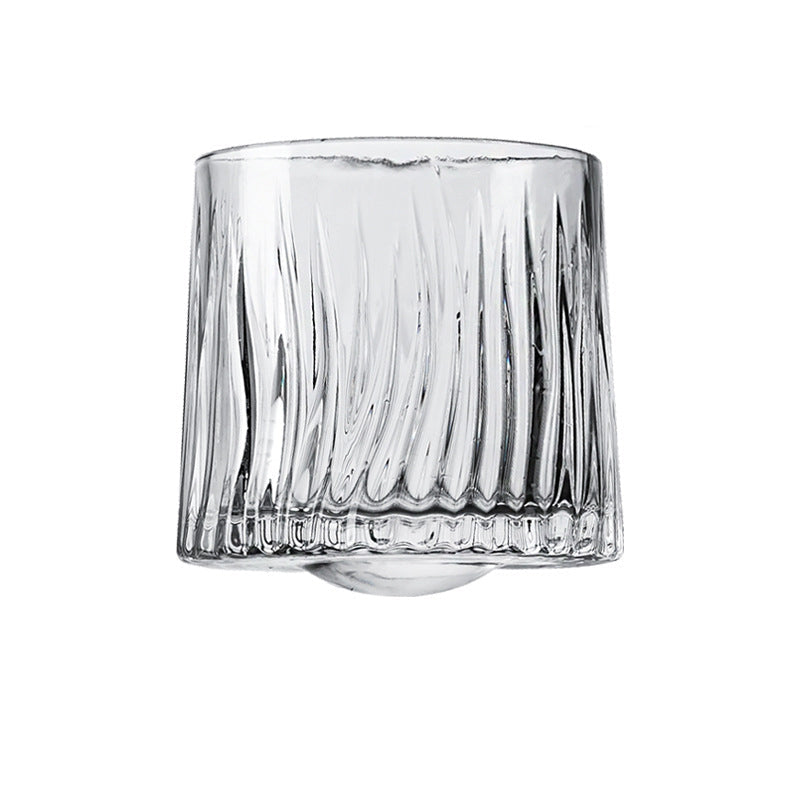 Hand-Drawn Rotating Glass Cups – Multi-Purpose Nordic Style Whiskey Glasses (270ml)