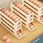 Livoya™ Automatic Rolling Egg Storage Box – Large Capacity, Slim Design for Refrigerator & Kitchen