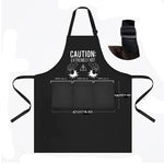 Waterproof Solid Color Kitchen Apron – Oil-Resistant, Sleeveless Polyester Apron (Black, 80x70cm)