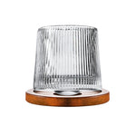 Hand-Drawn Rotating Glass Cups – Multi-Purpose Nordic Style Whiskey Glasses (270ml)