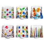 Hand-Drawn Rotating Glass Cups – Multi-Purpose Nordic Style Whiskey Glasses (270ml)