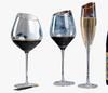 Creative Bevel Champagne Wine Glass Cups Crystal Transparent Goblet Colored Glasses Nordic Ins Style Color Changing Wine Cup
