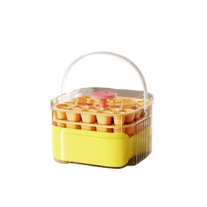 50-Grid Large Capacity Ice Maker – Double-Layer Ice Storage Barrel & Ball Mold Set for Home & Outdoor Use
