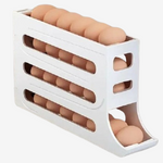 Livoya™ Automatic Rolling Egg Storage Box – Large Capacity, Slim Design for Refrigerator & Kitchen