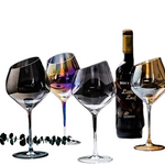 Creative Bevel Champagne Wine Glass Cups Crystal Transparent Goblet Colored Glasses Nordic Ins Style Color Changing Wine Cup