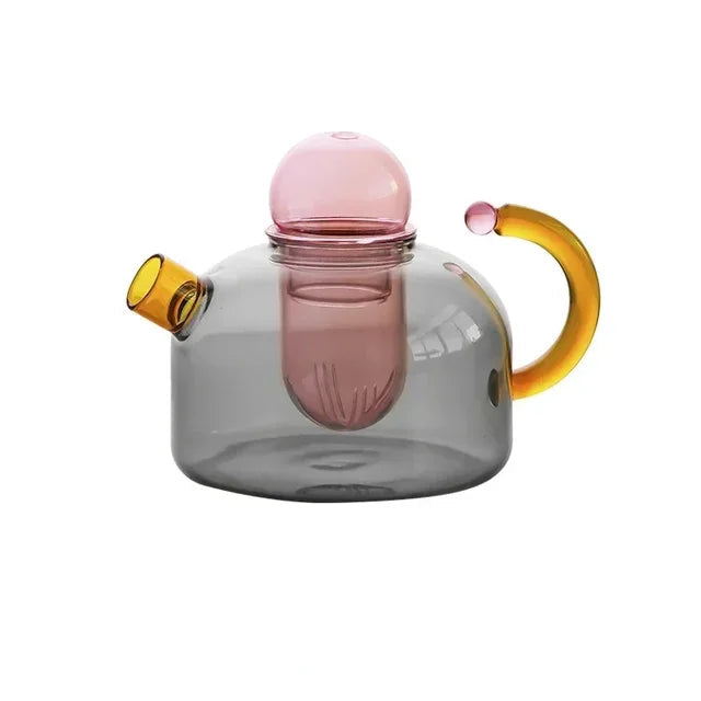 Creative Heat Resistant Glass Teapot Pitcher – Durable Household Teaware for Tea Sets and Kettles
