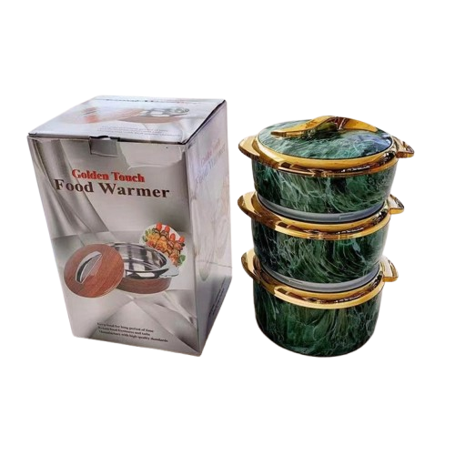 3-Piece Insulated Food Container Set (1.5L, 2L, 2.5L) - Ideal for Ramadan Celebrations, Weddings, Family Gatherings & More