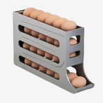 Livoya™ Automatic Rolling Egg Storage Box – Large Capacity, Slim Design for Refrigerator & Kitchen