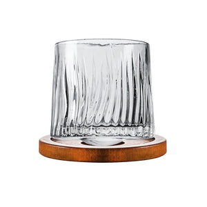 Hand-Drawn Rotating Glass Cups – Multi-Purpose Nordic Style Whiskey Glasses (270ml)