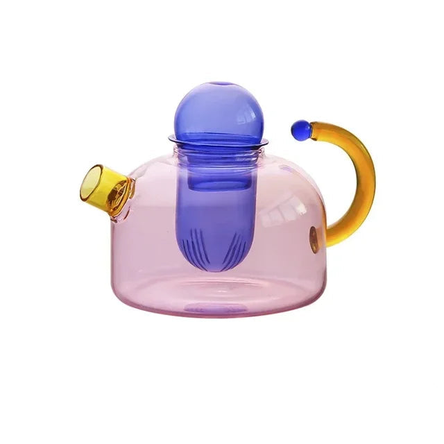 Creative Heat Resistant Glass Teapot Pitcher – Durable Household Teaware for Tea Sets and Kettles
