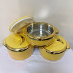 3-Piece Insulated Food Container Set (1.5L, 2L, 2.5L) - Ideal for Ramadan Celebrations, Weddings, Family Gatherings & More