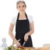 Waterproof Solid Color Kitchen Apron – Oil-Resistant, Sleeveless Polyester Apron (Black, 80x70cm)