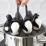 . Penguin-Shaped Egg Cooker – Cute Multifunctional Silicone Egg Boiler & Fridge Storage Holder
