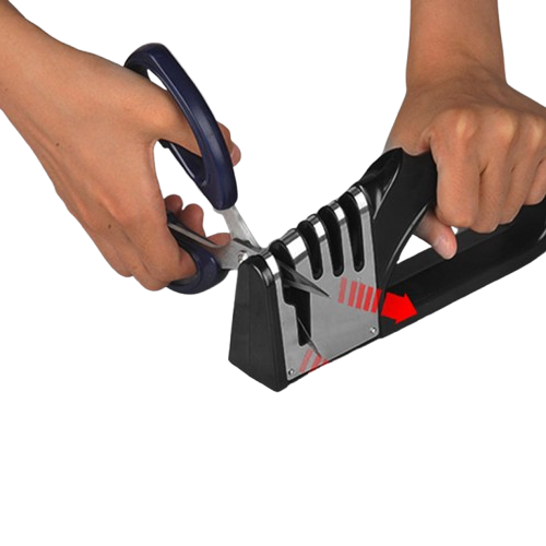 4-Stage Kitchen Knife Sharpener – Multifunctional, Portable, Non-Slip Base Kitchen Gadget