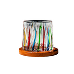 Hand-Drawn Rotating Glass Cups – Multi-Purpose Nordic Style Whiskey Glasses (270ml)