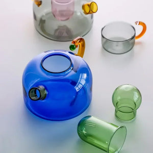 Creative Heat Resistant Glass Teapot Pitcher – Durable Household Teaware for Tea Sets and Kettles