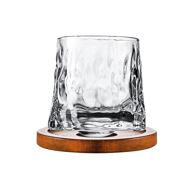 Hand-Drawn Rotating Glass Cups – Multi-Purpose Nordic Style Whiskey Glasses (270ml)