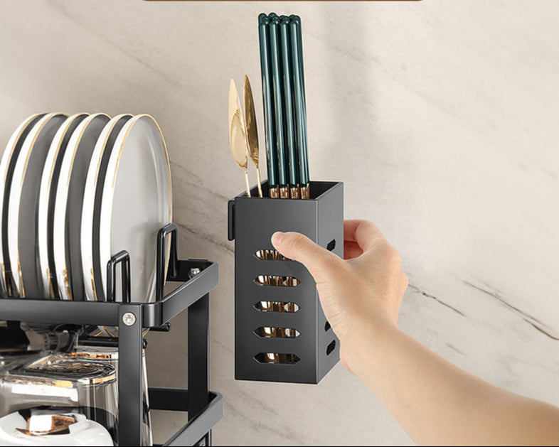 2025 Kitchen Dish Drying Rack with Adjustable Stainless Steel Organizer
